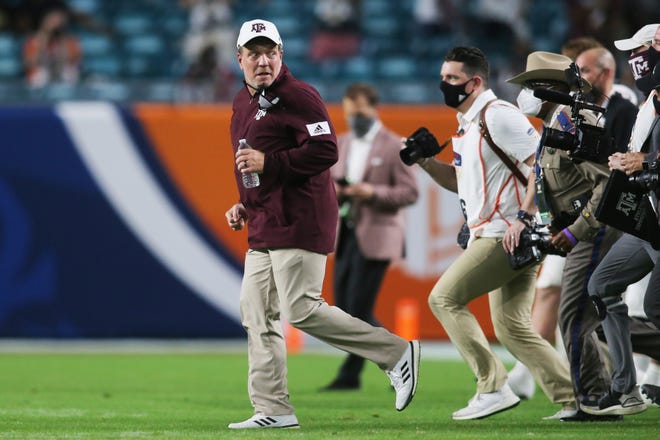 Texas A&M coach Jimbo Fisher is looking to avoid the Gatorade pigeons after Agis Orange Powell's victory over North Carolina.